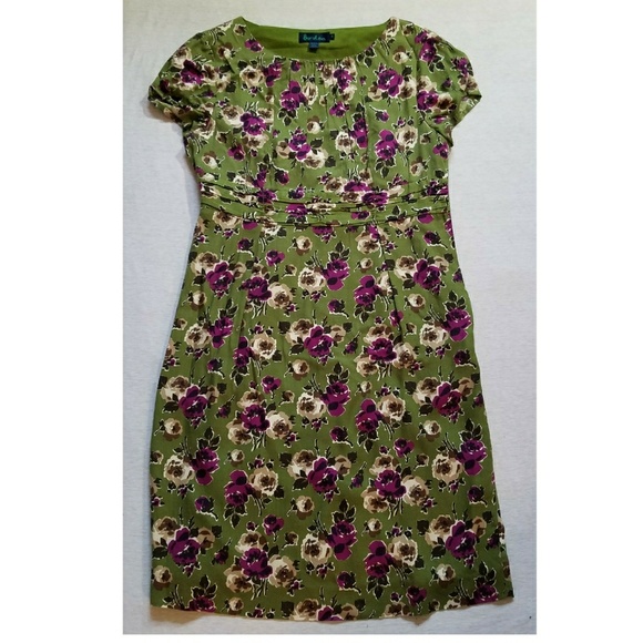Boden Dresses & Skirts - Boden dress flower print ruched waist US 10